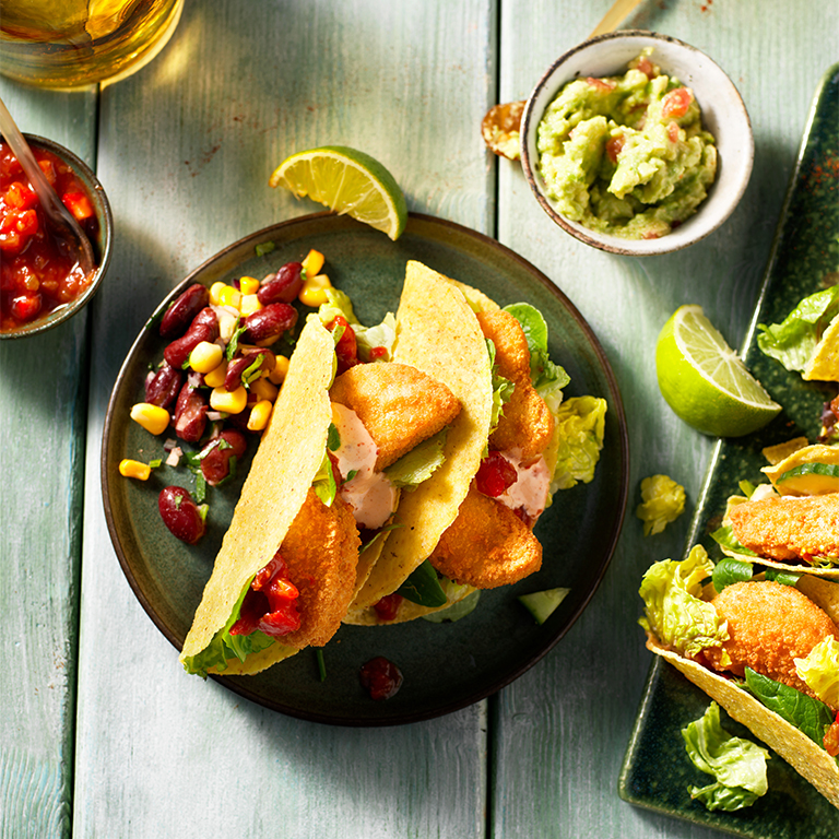 MEXICAN TACOS ΜΕ VEGAN NUGGETS